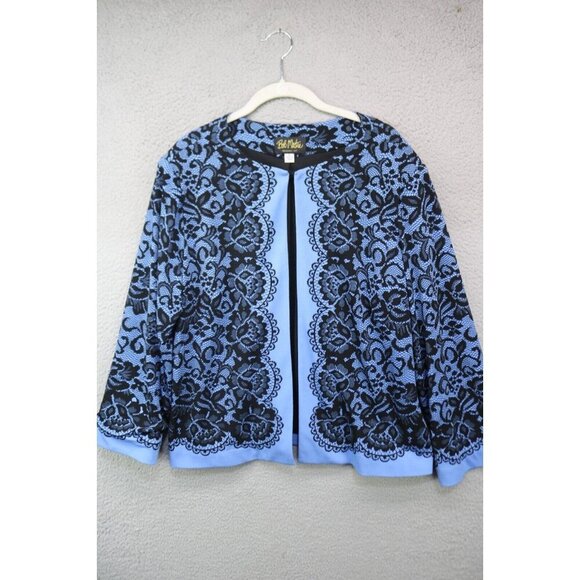 Bob Mackie Wearable Art Open Front Cardigan-Size Large - Picture 1 of 11